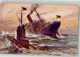 39882111 - Deutsches U-Boot Versenkt Englischen Handelsdampfer Marine Kolonialkriegerdank - Stoewer, Willy