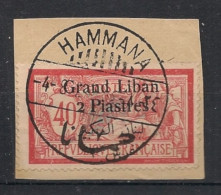 GRAND LIBAN - 1924-25 - N°YT. 31 - Type Merson 2pi Sur 40c Rouge - Oblitéré / Used - Oblitérés