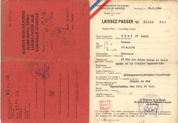 LAISSEZ PASSER ALLIE Gouvernement Militaire FRANCAIS AUTRICHE Innsbruck Année 1946 ( Personne De Noisy Le Grand ) - Documents