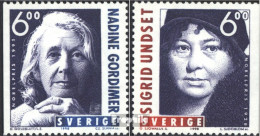 Schweden 2082-2083 (kompl.Ausg.) Postfrisch 1998 Nobelpreisträgerinnen - Unused Stamps