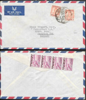 Iraq Cover To Germany 1954. 2x 30F Rate - Iraq