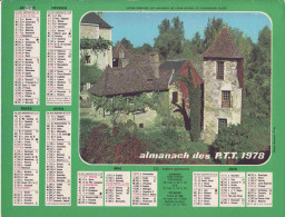 'Calendrier France 1978 Habitat Quercynois Quercy Lumiere D''ete' - Big : 1971-80