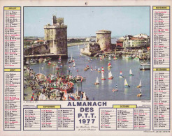 Calendrier France 1977 La Rochelle Haute Savoie En Ete - Grossformat : 1971-80