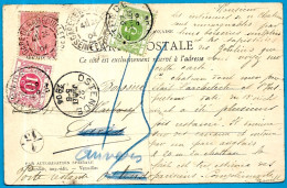 CPA (78 Rambouillet, France) Réexpédition Vers Anvers, Taxe à OSTENDE * Marcophilie Cachets - Covers & Documents