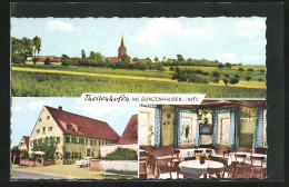 AK Theilenhofen Bei Gunzenhausen /Mfr., Gastahaus Zum Roten Ross, Innenansicht, Ortspartie  - Gunzenhausen