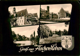 73946788 Aschersleben Rathaus Gondelteich Blick Zur Poststrasse Westdorfer Warte - Aschersleben