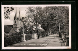 AK Mühlhausen I. Thür., Hirschgraben Und Jacobikirche  - Muehlhausen