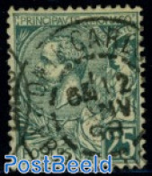 Monaco 1891 25c Green, Used, Used - Gebraucht