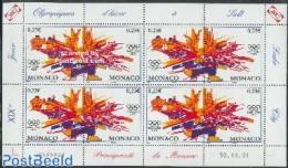 Monaco 2002 SALT LAKE CITY M/s, Mint NH, Sport - Ice Hockey - Olympic Winter Games - Unused Stamps