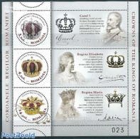 Romania 2013 Crowns, Special S/s, Mint NH, History - Kings & Queens (Royalty) - Ungebraucht