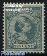 Netherlands 1891 22.5c, Stamp Out Of Set, Unused (hinged) - Ungebraucht