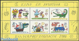 Netherlands 2000 Child Welfare S/s, Mint NH, Transport - Ships And Boats - Art - Children's Books Illustrations - Neufs