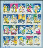 Netherlands 2000 Christmas 20v M/s, Mint NH, Performance Art - Religion - Music - Christmas - Nuevos