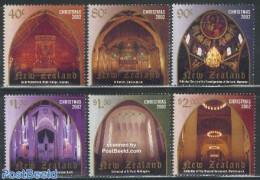 New Zealand 2002 Christmas 6v, Mint NH, Religion - Christmas - Churches, Temples, Mosques, Synagogues - Neufs