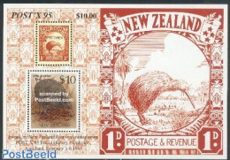 New Zealand 1995 Post X S/s, Mint NH, Nature - Birds - Philately - Stamps On Stamps - Nuovi