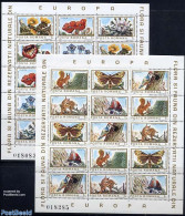 Romania 1983 Flowers & Animals 2 M/ss, Mint NH, Nature - Animals (others & Mixed) - Birds - Butterflies - Flowers & Pl.. - Ongebruikt