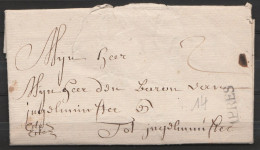 L. Exprès (cito Cito) Datée 5 Décembre 1764 De YPRES Pour Baron D'INGELMUNSTER - Griffe "IPRES" - Port "2" - 1714-1794 (Pays-Bas Autrichiens)