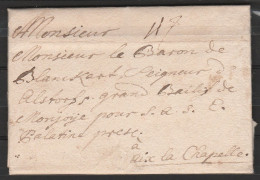 L. En Allemand Datée 28 Avril 1735 De WETZLAR Pour Baron De Blanckart Bailli De Montjoie à AIX-LA-CHAPELLE - 1714-1794 (Pays-Bas Autrichiens)