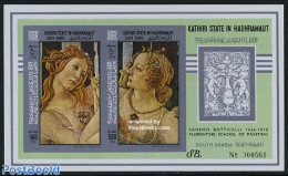 Aden 1967 KSiH, Botticelli Painting S/s Imperforated, Mint NH, Art - Paintings - Autres & Non Classés