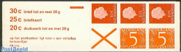 Netherlands 1971 2x5, 3x30c Booklet, Text: 30c Brief Tot En Met 20, Mint NH, Stamp Booklets - Unused Stamps