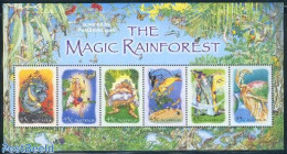 Australia 2002 Magic Rainforest S/s, Mint NH, Nature - Butterflies - Art - Fairytales - Unused Stamps