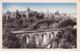 CULAN - Château - Eglise Et Pont , Route De Montluçon - Très Bon état - Culan