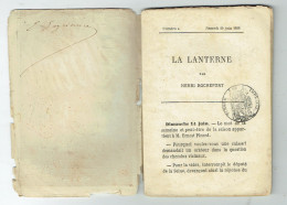 75 PARIS La Lanterne Du 20/06/1868 écrit Non Périodique Droit De Timbre De 5 C SEINE Ouvrage Complet TTB - Kranten