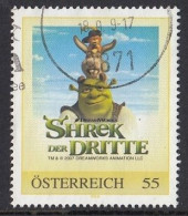 AUSTRIA 39,personal,used,hinged,Shrek - Sellos Privados
