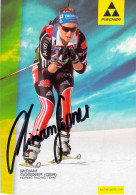 FANCard W/Autograph: Miriam Neureuther (née Gössner), A German Biathlete And Cross-country Skier. She Has Won An Olympic - Inverno2010: Vancouver