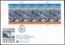 UNO WIEN 1992 Mi-Nr. 127/28 FDC Kleinbogen - FDC