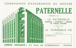 Buvard 20.8 X 13.2 LA PATERNELLE Assurances Vie, Incendie, Accidents, - Banca & Assicurazione