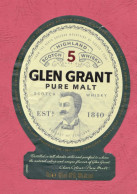 Etichetta Usata, Used Label- GLEN GRANT PURE MALT- 128x 93mm. - Whisky