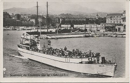 X124197 ALPES MARITIMES NICE PORT SOUVENIR DE CROISIERE SUR LE BATEAU GALLUS - Transport Maritime - Port