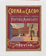 Label New- Crema Al Cacao. Premiata Fabrica Pietro Marcati, Treviso- Italy. 116x 90mm. - Alcools & Spiritueux