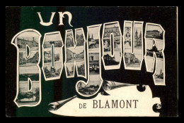 54 - BLAMONT - UN BONJOUR - LETTRES MULTIVUES - Blamont