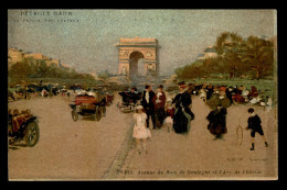 ILLUSTRATEURS - PARIS - LOIR LUIGI - AVENUE DU BOIS DE BOULOGNE ET L'ARC DE L'ETOILE - Loir