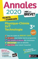 Annales ABC Du Brevet 2020 Physique-Chimie-SVT-Techno (2019) De Nicolas Coppens - 12-18 Años