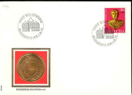 Suisse Poste Obl Yv: 903 Bundesfeier Solothun (TB Cachet à Date) 1-8-72 - Storia Postale