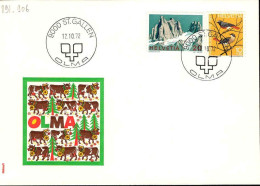 Suisse Poste Obl Yv: 891-906 Olma (TB Cachet à Date) 12-10-72 - Covers & Documents