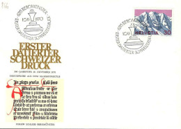 Suisse Poste Obl Yv: 866 Erster DatiertervSchweizer Druck (TB Cachet à Date) 10-11-1970 - Covers & Documents