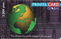 Spain: Prepaid IDT - Printel Card, Globe - Other & Unclassified