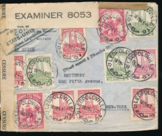 BELGIAN CONGO  LETTRE RECOMMANDE CENSUREE DE LEO. 10.11.41 VERS NY - Lettres & Documents