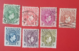 Nigeria King George VI 1938 7 USED STAMPS - Nigeria (...-1960)