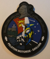 PATCH ECUSSON INSIGNE PVC 3D Collection GENDARMERIE PELOTON MOTORISE GAILLON - Police & Gendarmerie