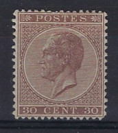 Leopold I In Profiel Nr. 19 Tanding 14 1/2 X 14 (*) Postfris Zonder Gom En In Goede Staat ; Zie Ook 2 Scans ! LOT 314 - 1865-1866 Perfil Izquierdo