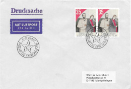 Postzegels > Europa > Liechtenstein > 1981-90 > Brief Met 2x No. 958 (17601) - Lettres & Documents