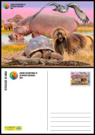 MALI 2024 STATIONERY CARD - TURTLE MONKEY HIPPOPOTAMUS OWL CROCODILE ELEPHANT BAOBAB - Tortues