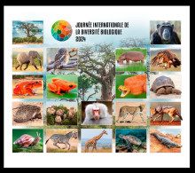 MALI 2024 BOOKLET MS 10V - BAOBAB ELEPHANT FROG TOAD HEDGEHOG SNAIL CHIMPANZEE MONKEY EAGLE TURTLE JACKAL CROCODILE MNH - Frogs