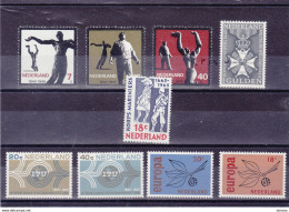 PAYS BAS 1965 Yvert 810-815 + 822-823 + 829 NEUF** MNH Cote : 6,20 Euros - Ungebraucht