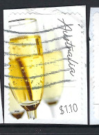 AUSTRALIA 2020 $1.10 Multicoloured, Joyful Occasions-Champagne Glasses Die-Cut Self Adhesive FU - Oblitérés